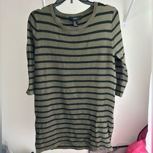 Striped sweater dress